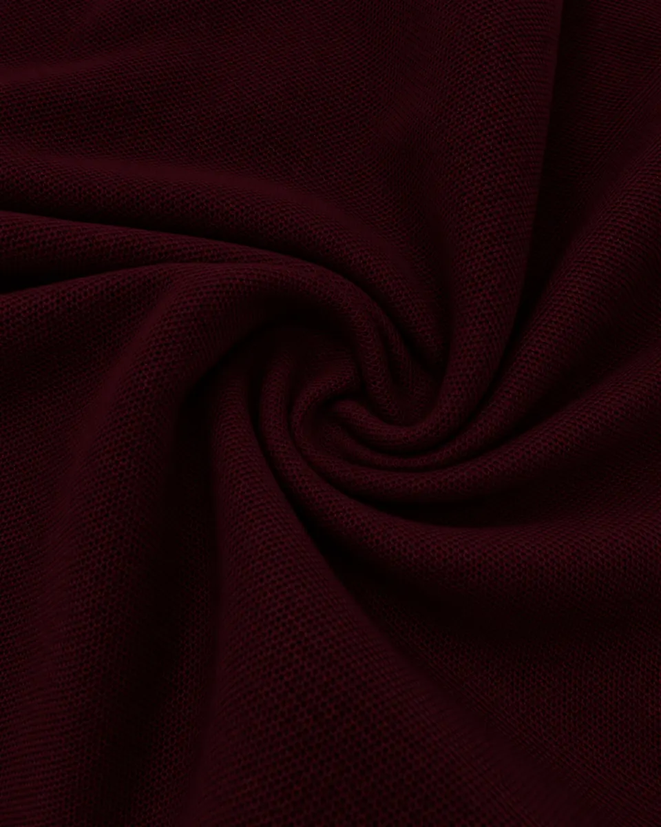 CVC Pique Hexagonal warna Maroon